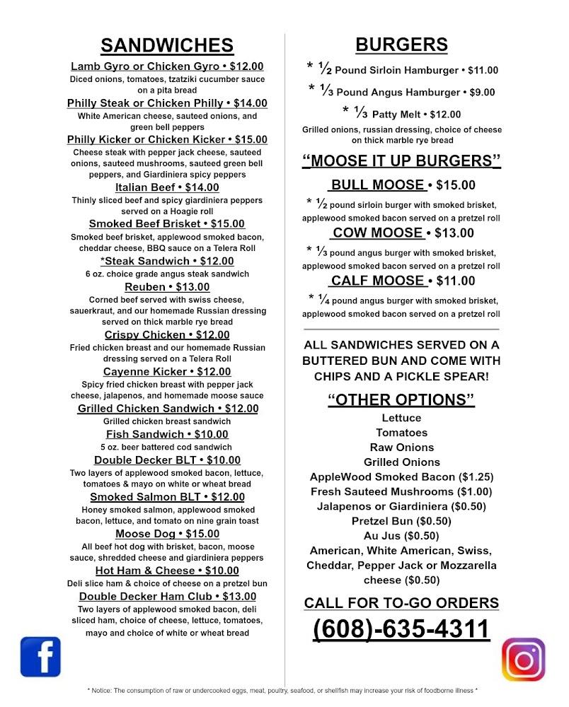 Remi's Thirsty Moose Menu image 3